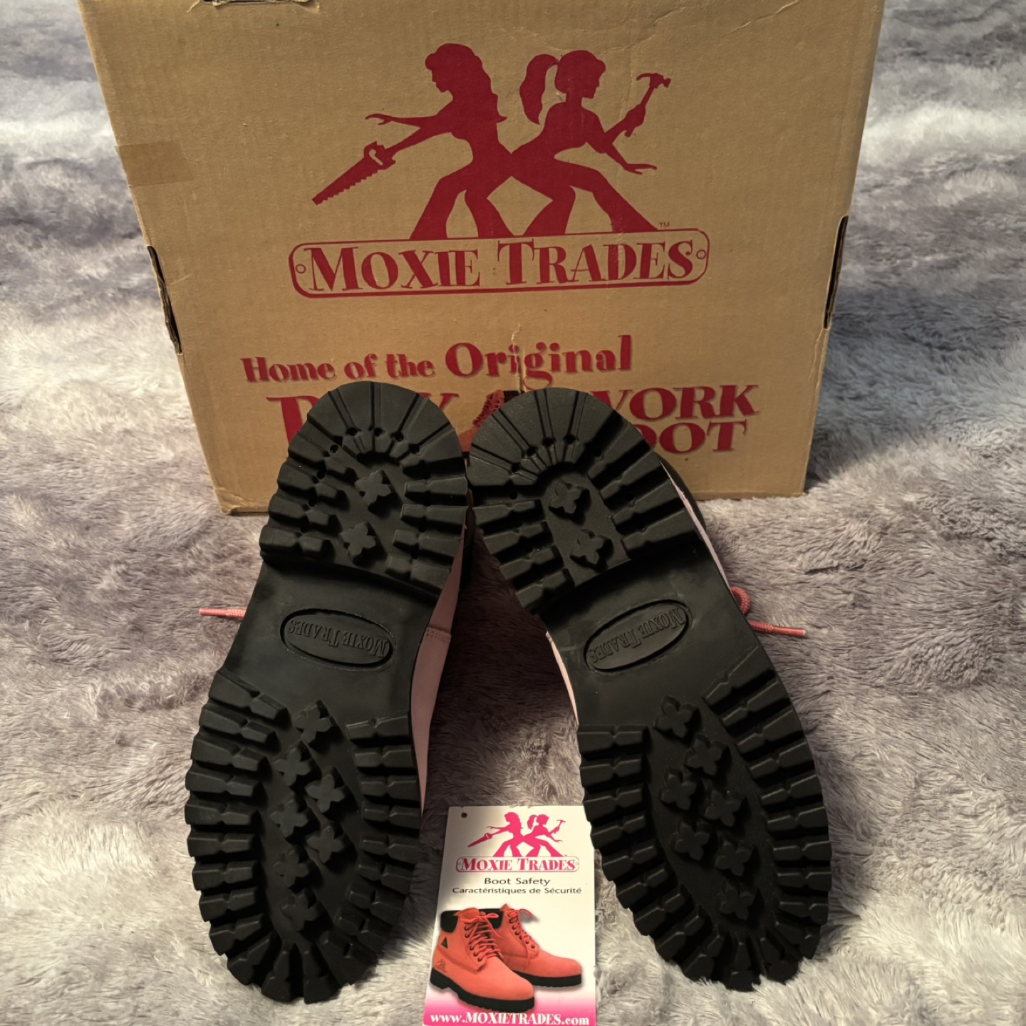 New Moxie Trades Pink Work Boots - photo 4