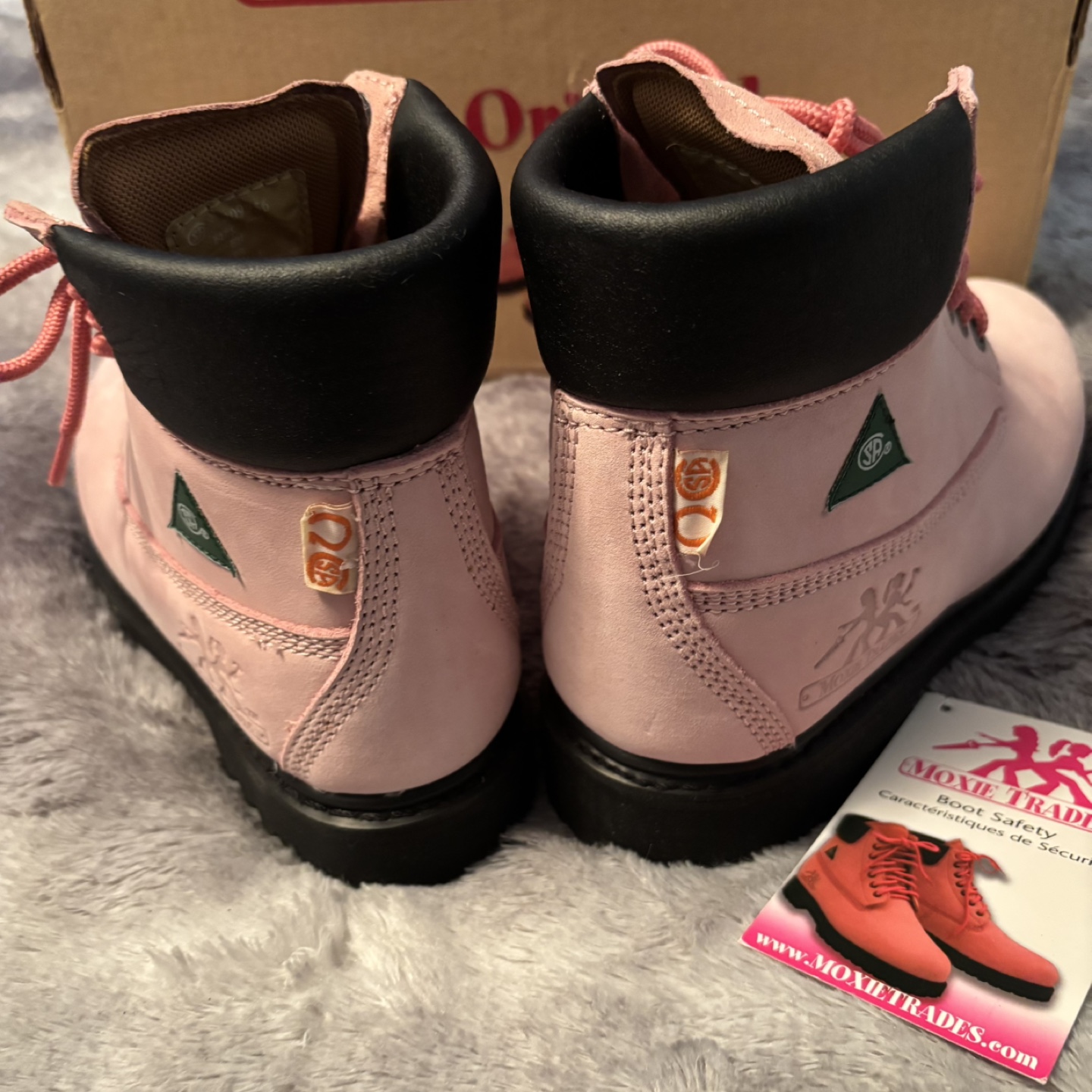 New Moxie Trades Pink Work Boots - photo 5