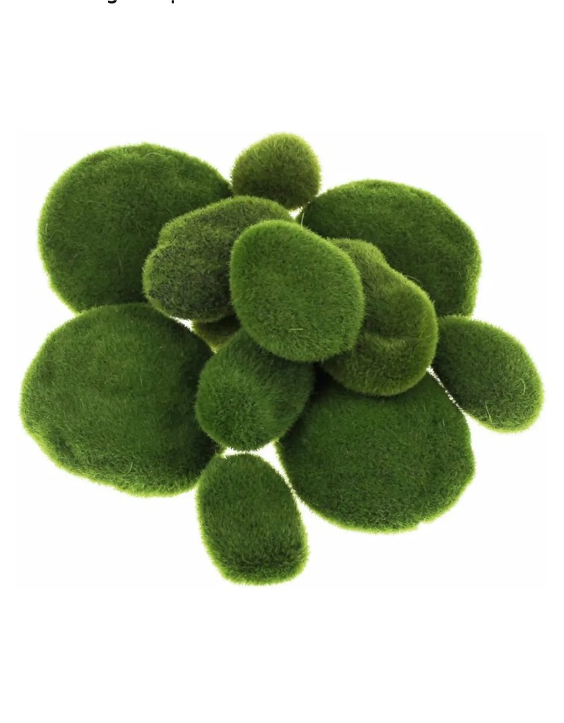 Artificial moss stones for floral/craft/terrarium BNIB thumbnail