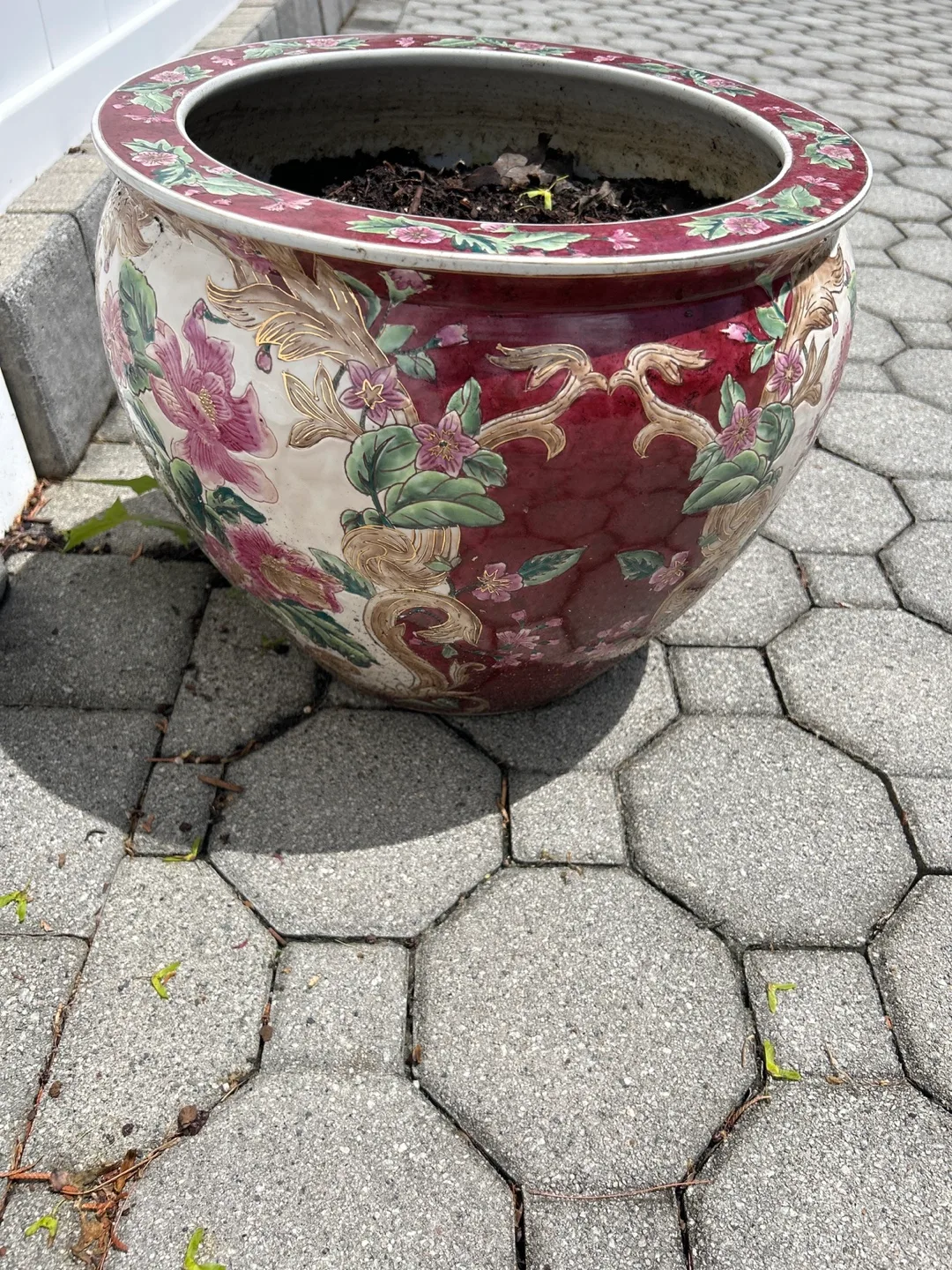 Large Decorative Porcelain Planter Pot image indicator(2)