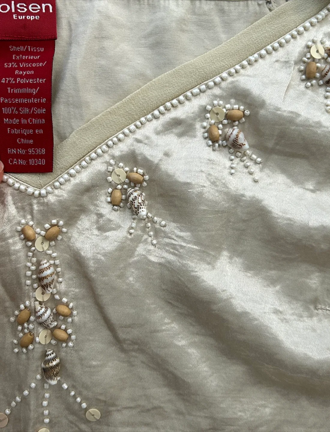 Silky Beaded Cami Top image indicator(2)