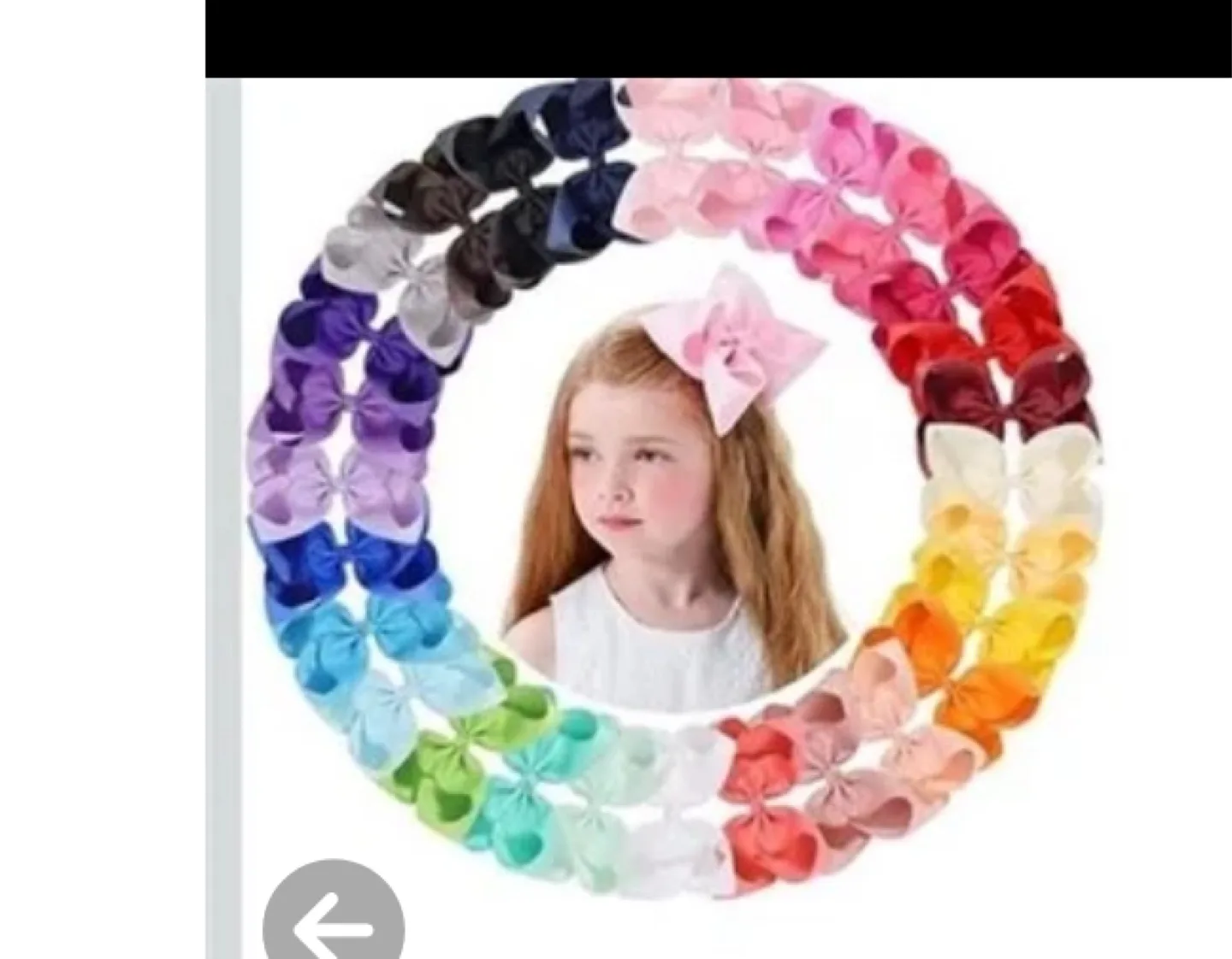 24-Pack Grosgrain Ribbon Hair Bows for Girls thumbnail