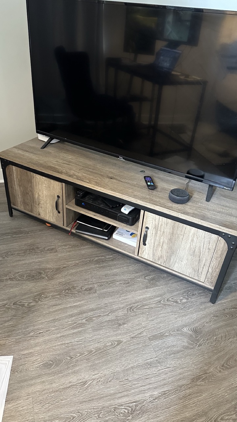 Jackman industrial wood tv stand