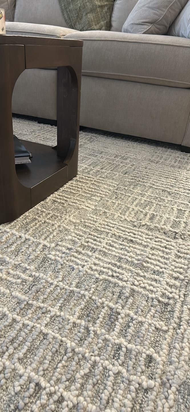Modern Gray and White Area Rug 8x10 - photo 2