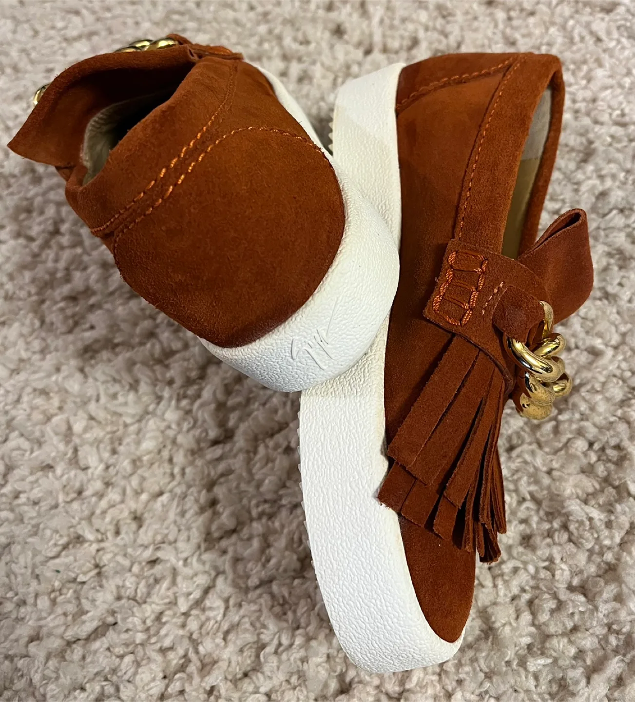 Giuseppe Zanotti Fringe Detail Loafers Women Size 5- 6 image indicator(5)