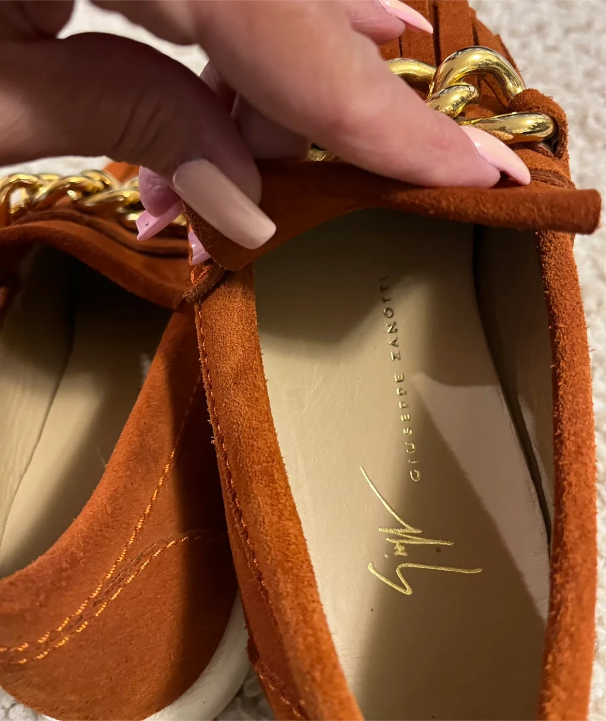 Giuseppe Zanotti Fringe Detail Loafers Women Size 5- 6 image indicator(2)