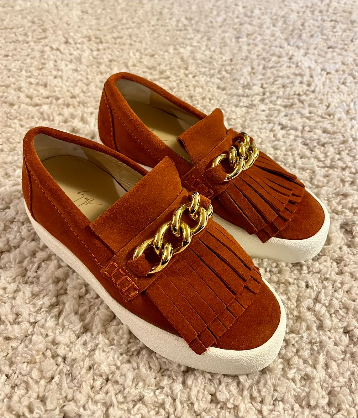 Giuseppe Zanotti Fringe Detail Loafers Women Size 5- 6 image indicator(8)