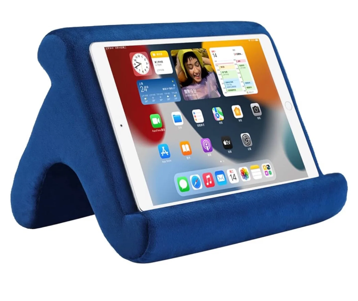 Blue Tablet Pillow Stand Holder thumbnail