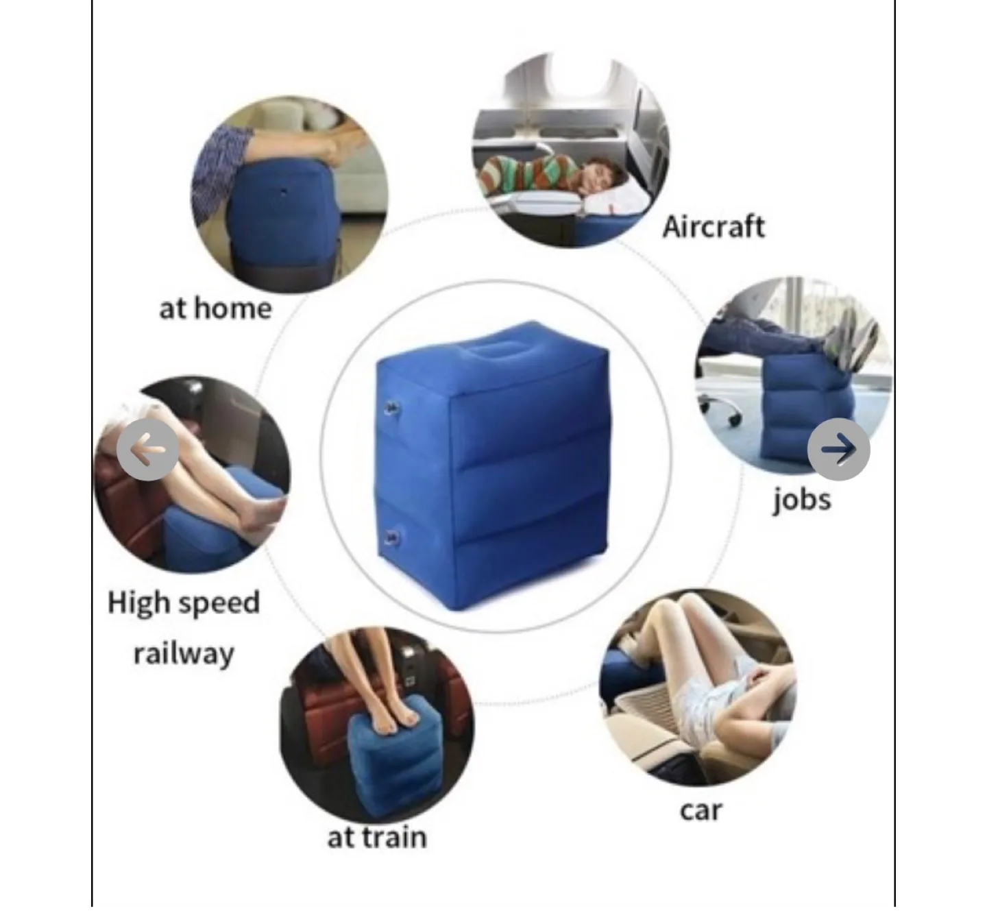 Inflatable Foot Rest for Travel and Home thumbnail