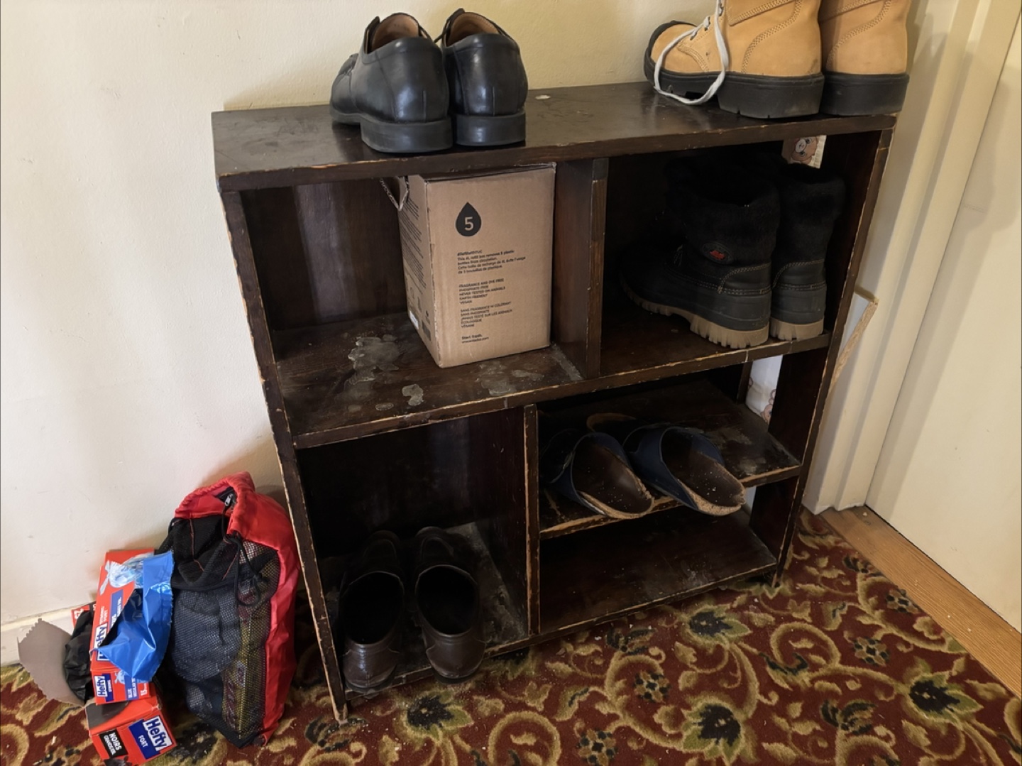 Wooden Shoe Rack Organizer