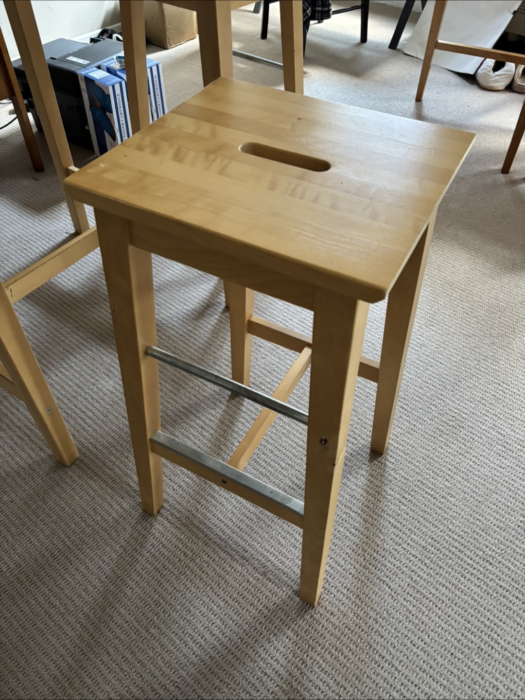 IKEA high table and two stools - photo 2