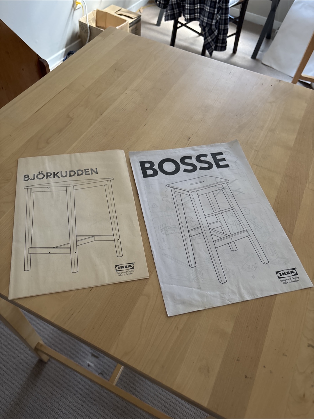 IKEA high table and two stools - photo 4