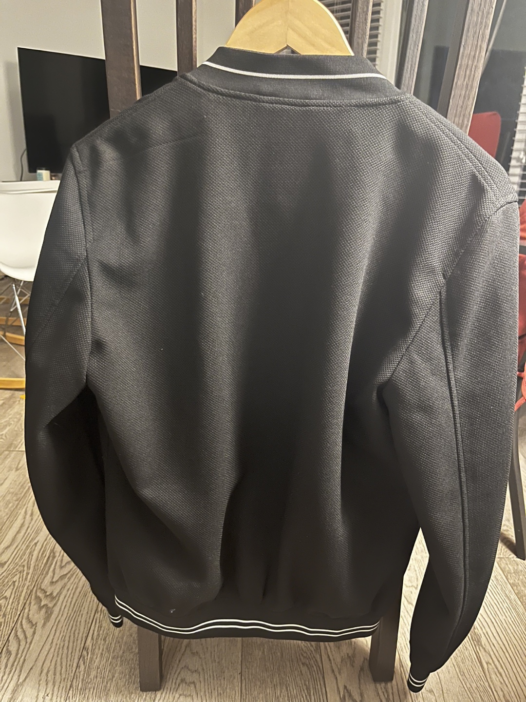 ZARA Black Bomber Jacket - Size Medium - photo 2
