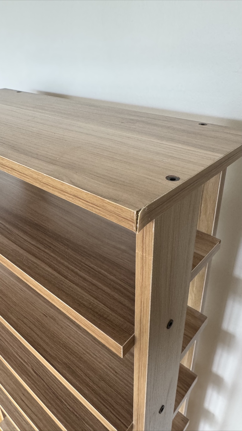 Seven-Tier Wooden Shelf Unit - photo 4