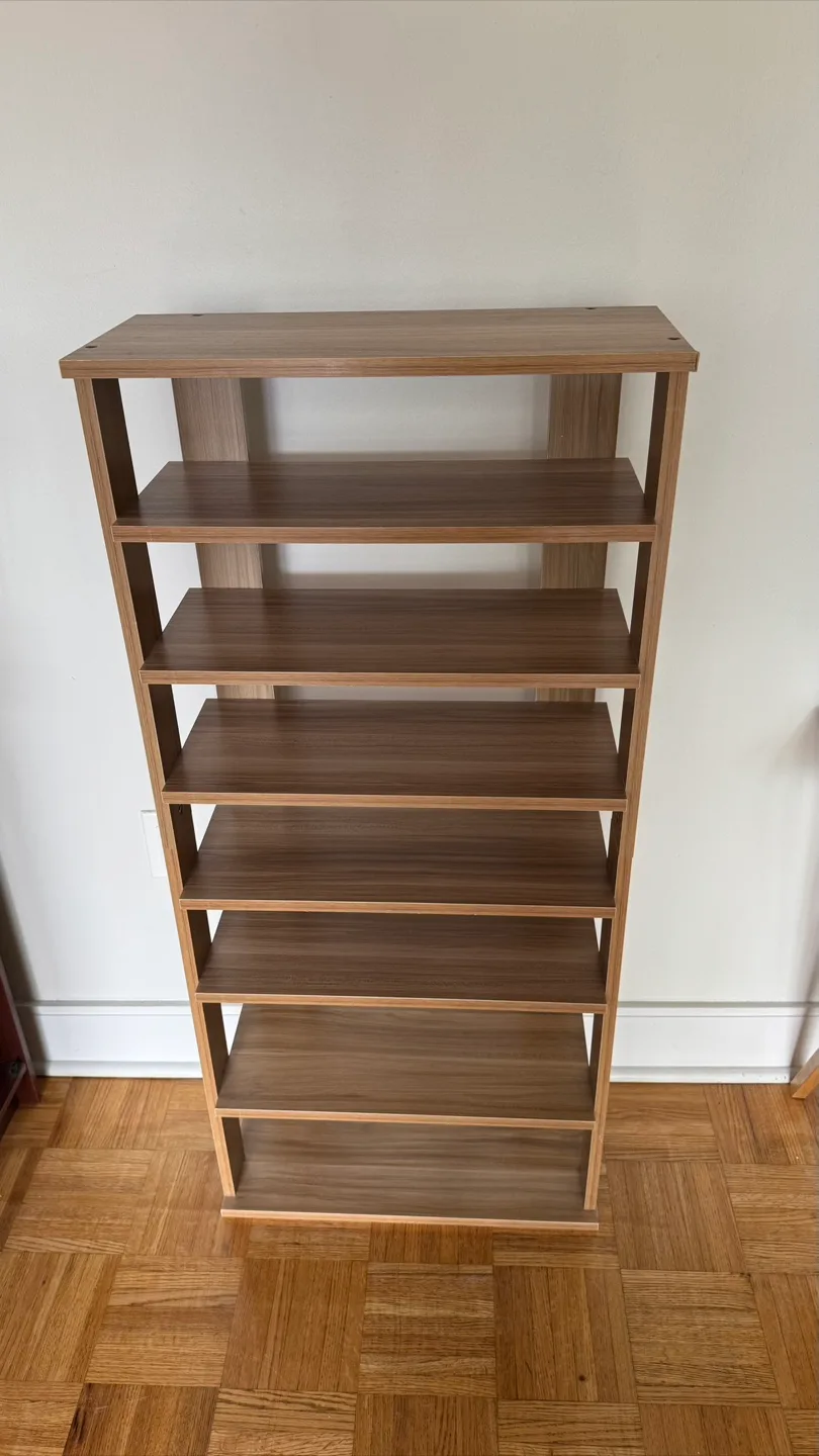 Seven-Tier Wooden Shelf Unit thumbnail