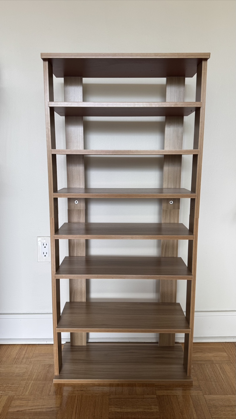 Seven-Tier Wooden Shelf Unit - photo 2