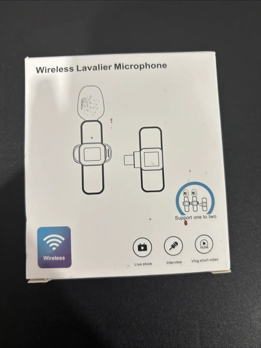 Wireless Lavalier Microphone - Pink thumbnail