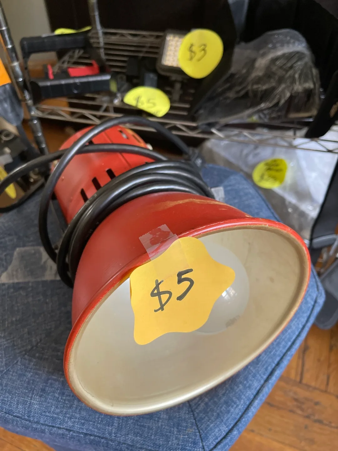 Vintage Red Work Light thumbnail
