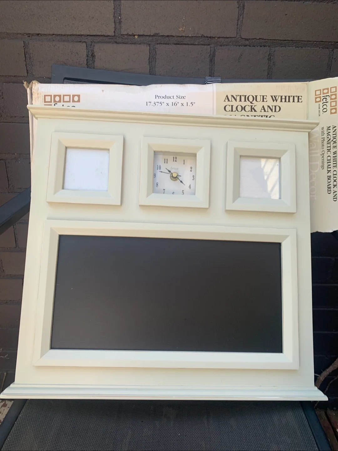Antique White Clock Photo and chalkboard thumbnail