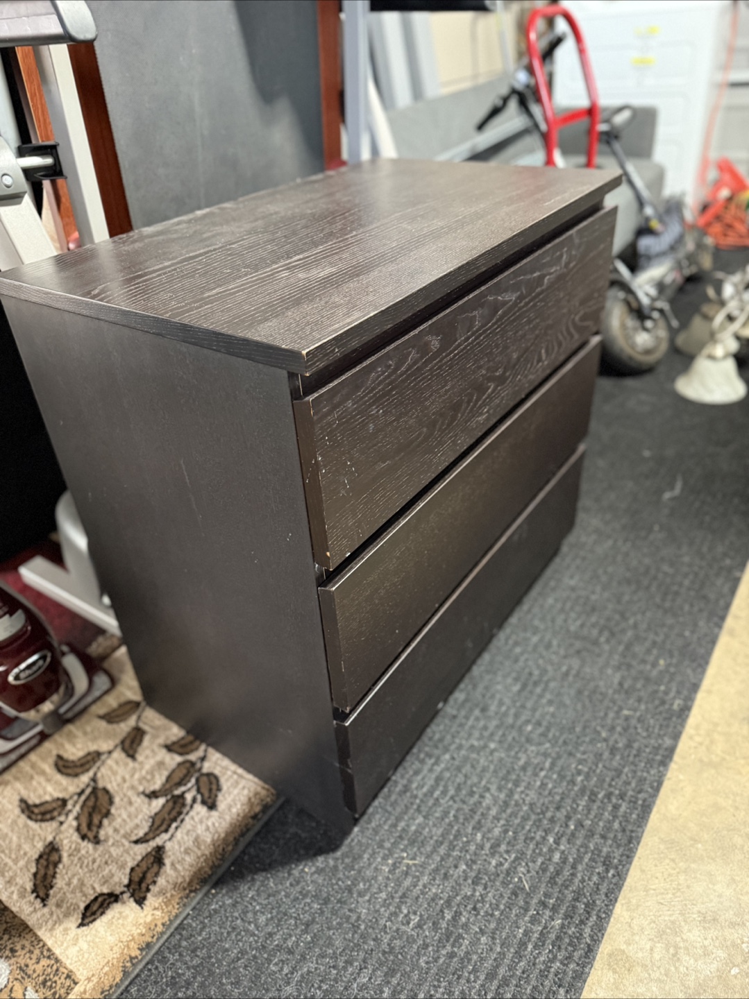 MALM 3-Drawer Chest - Dark Brown - photo 5