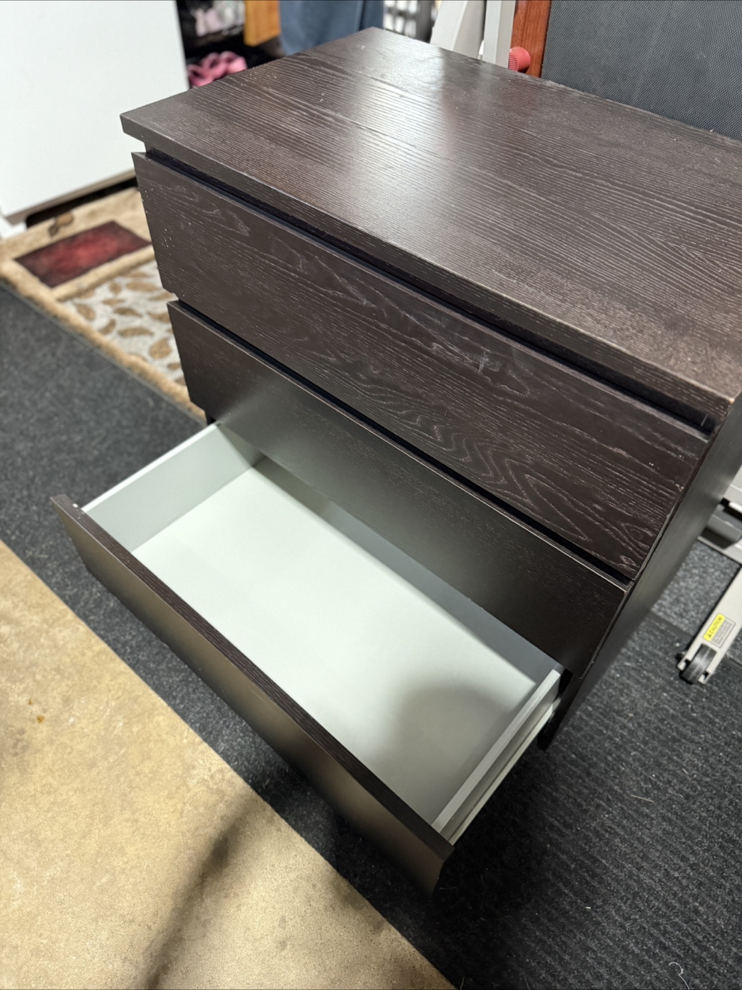 MALM 3-Drawer Chest - Dark Brown - photo 2