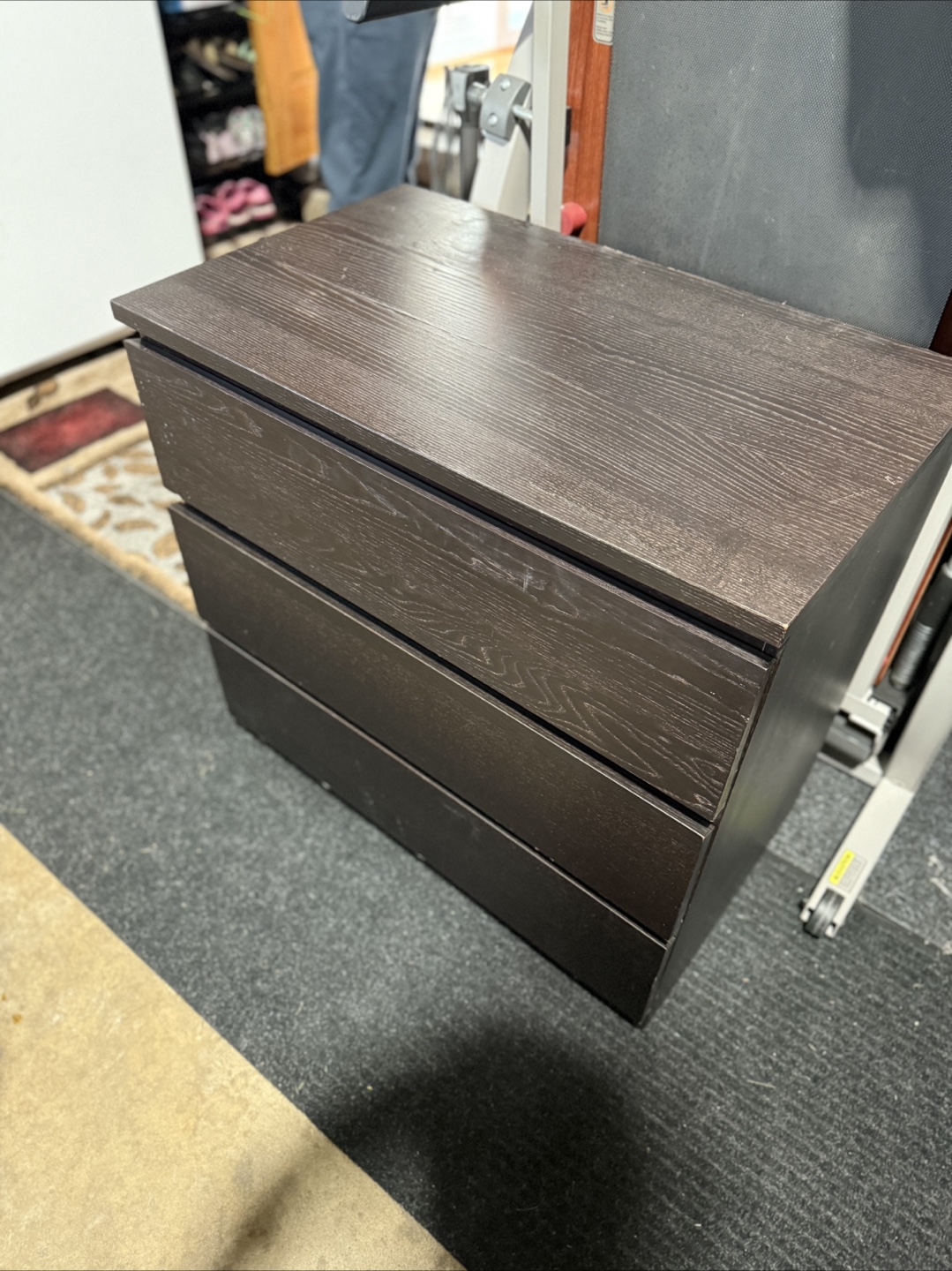 MALM 3-Drawer Chest - Dark Brown