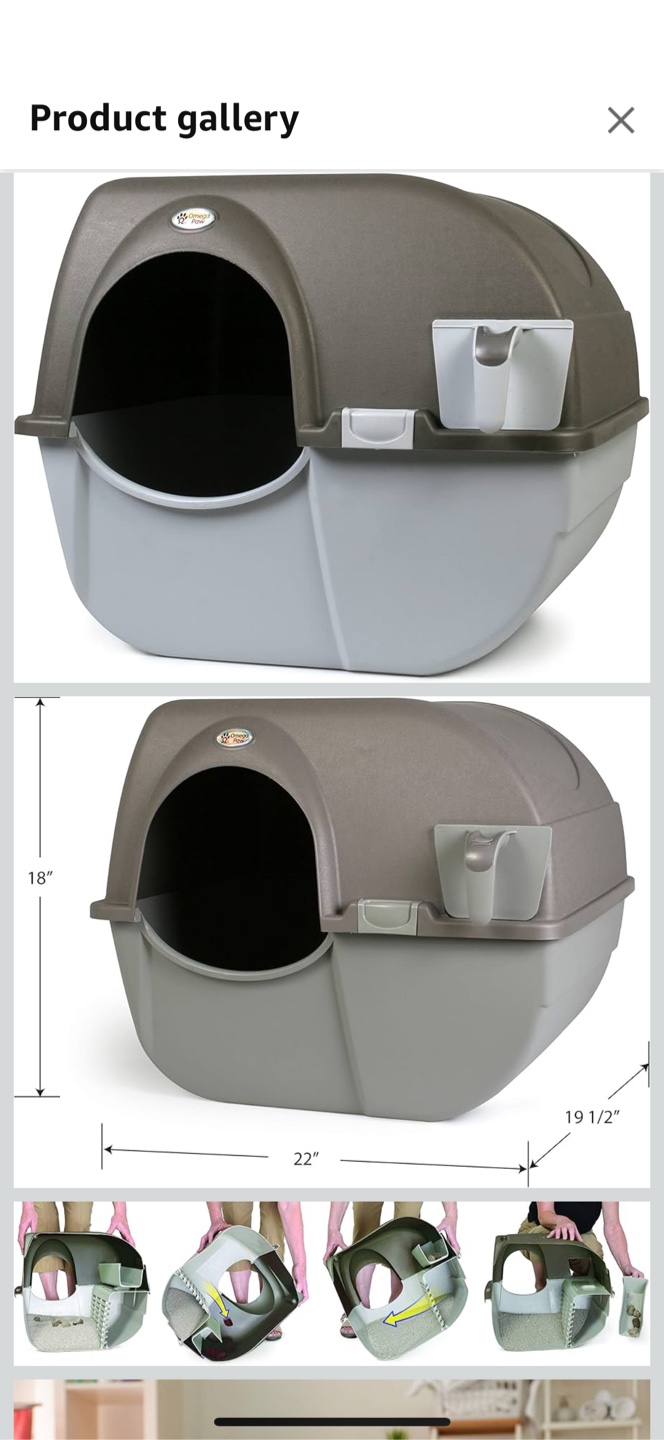 Omega Paw Self-Cleaning Cat Litter Box