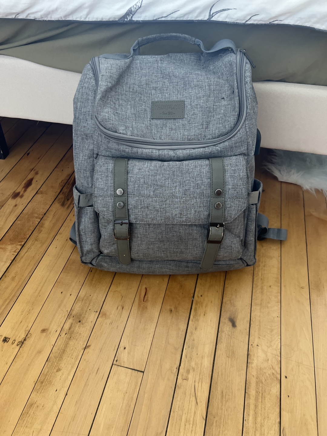 Grey Backpack - Great for Travel