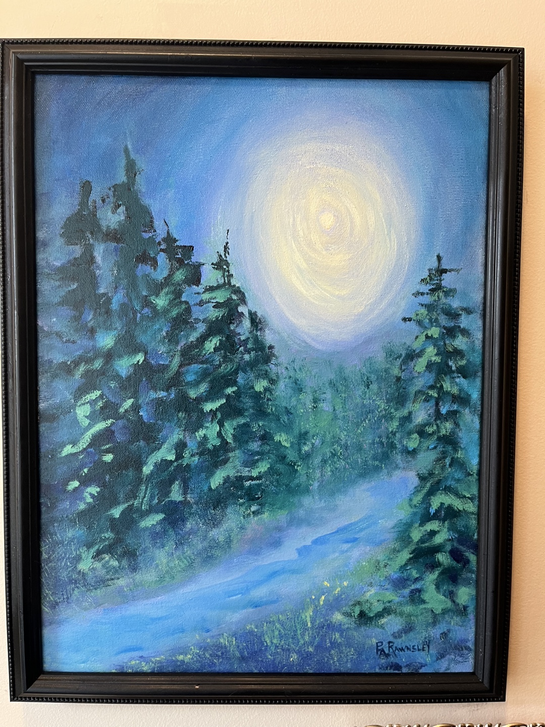 Art- Original Art- Oil on canvas by Calgary artist, framed