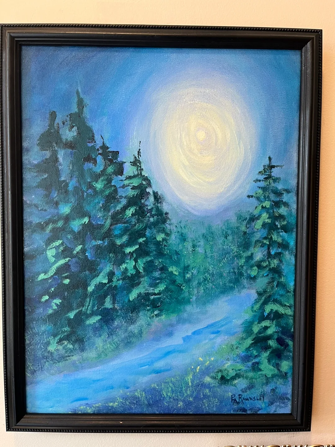 Original Art- Oil painting on canvas by  Calgary artist, framed thumbnail
