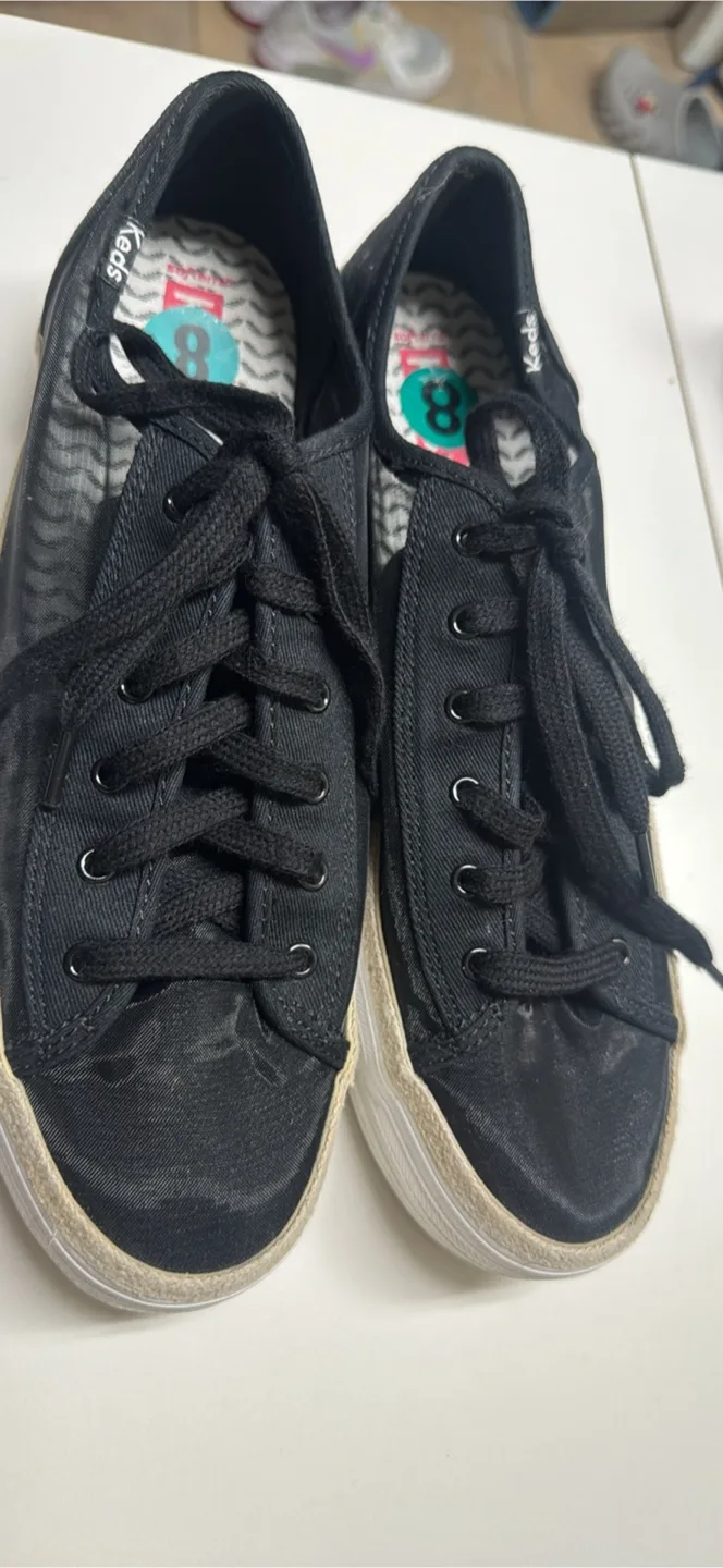 Keds Women's Black Mesh Sneakers - Size 8 thumbnail