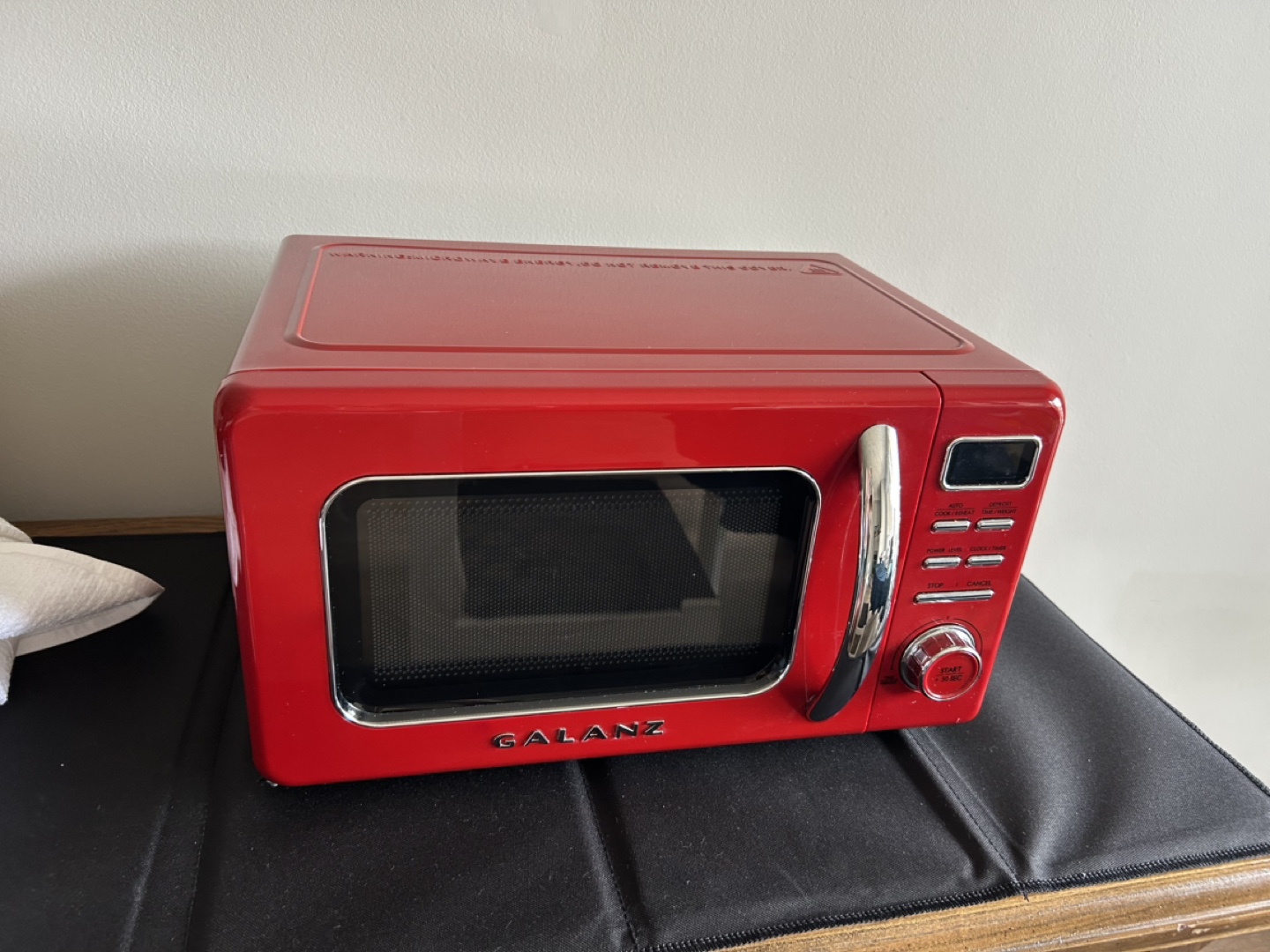 Red Retro Microwave
