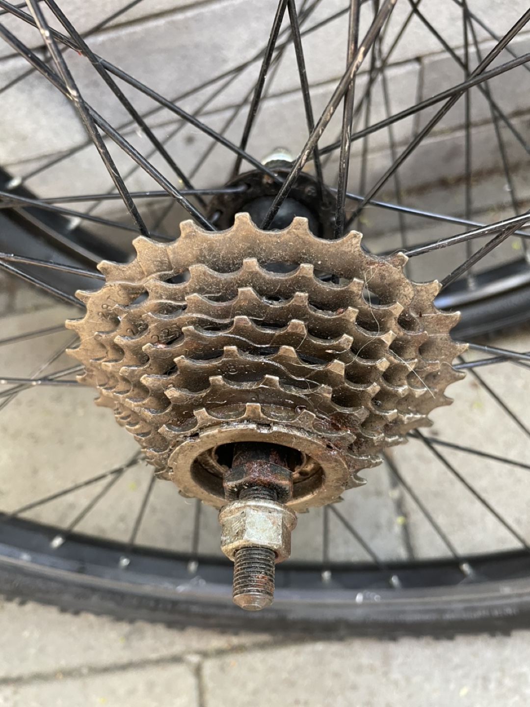 Used Mountain Bike Wheels with Tires