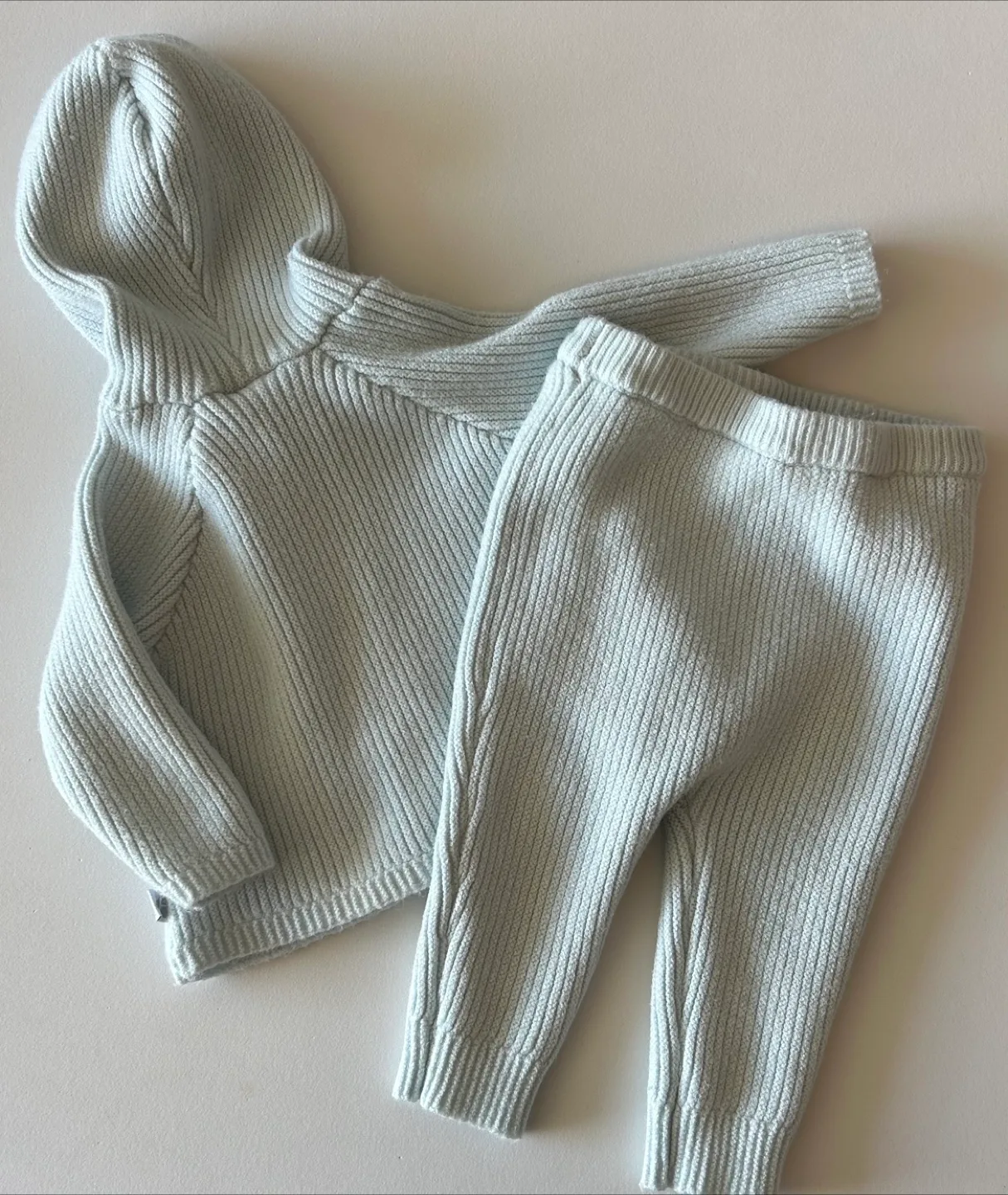 Just Born Baby Boy's 3-6 Month Knit Cardigan and Pant Set image indicator(3)
