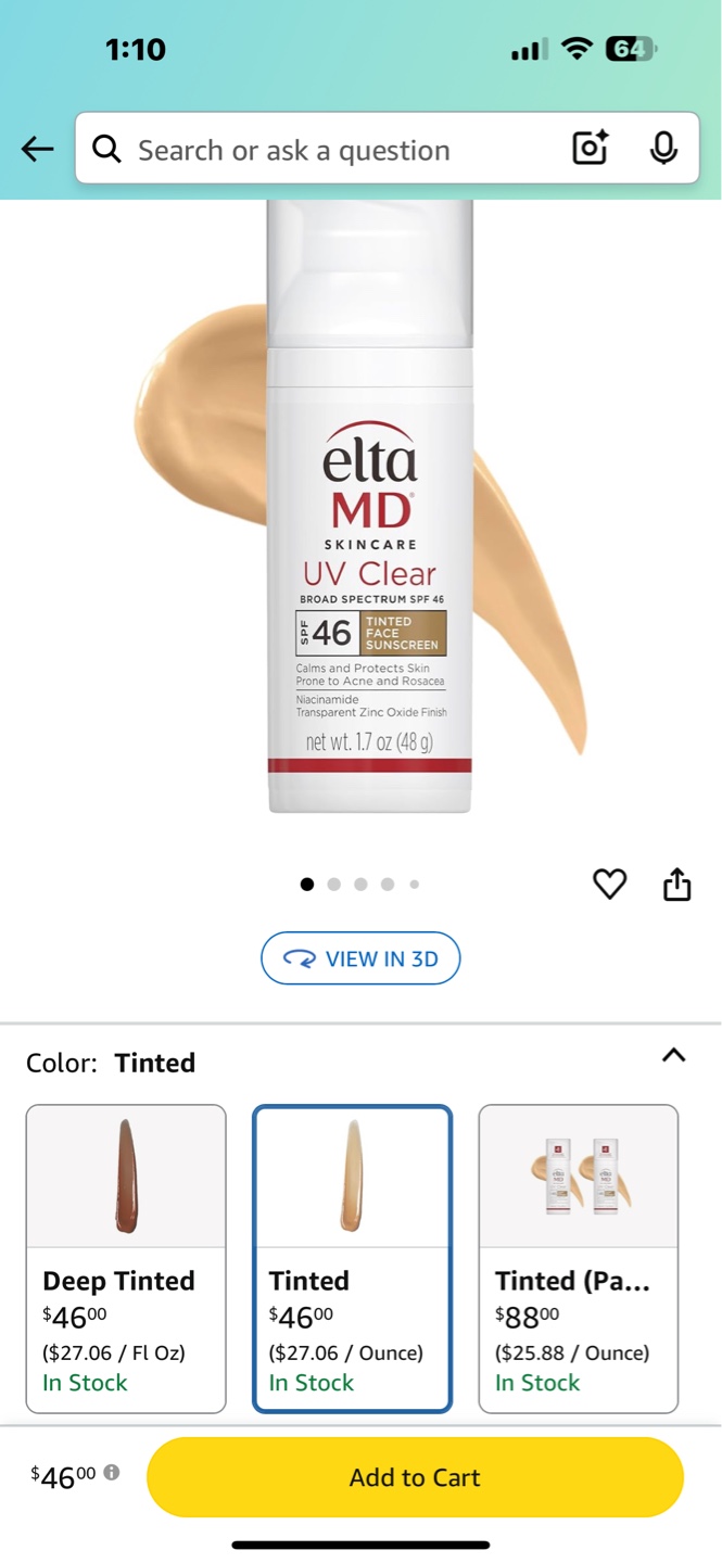 EltaMD UV Clear Tinted Broad Spectrum SPF 46 Sunscreen - photo 5