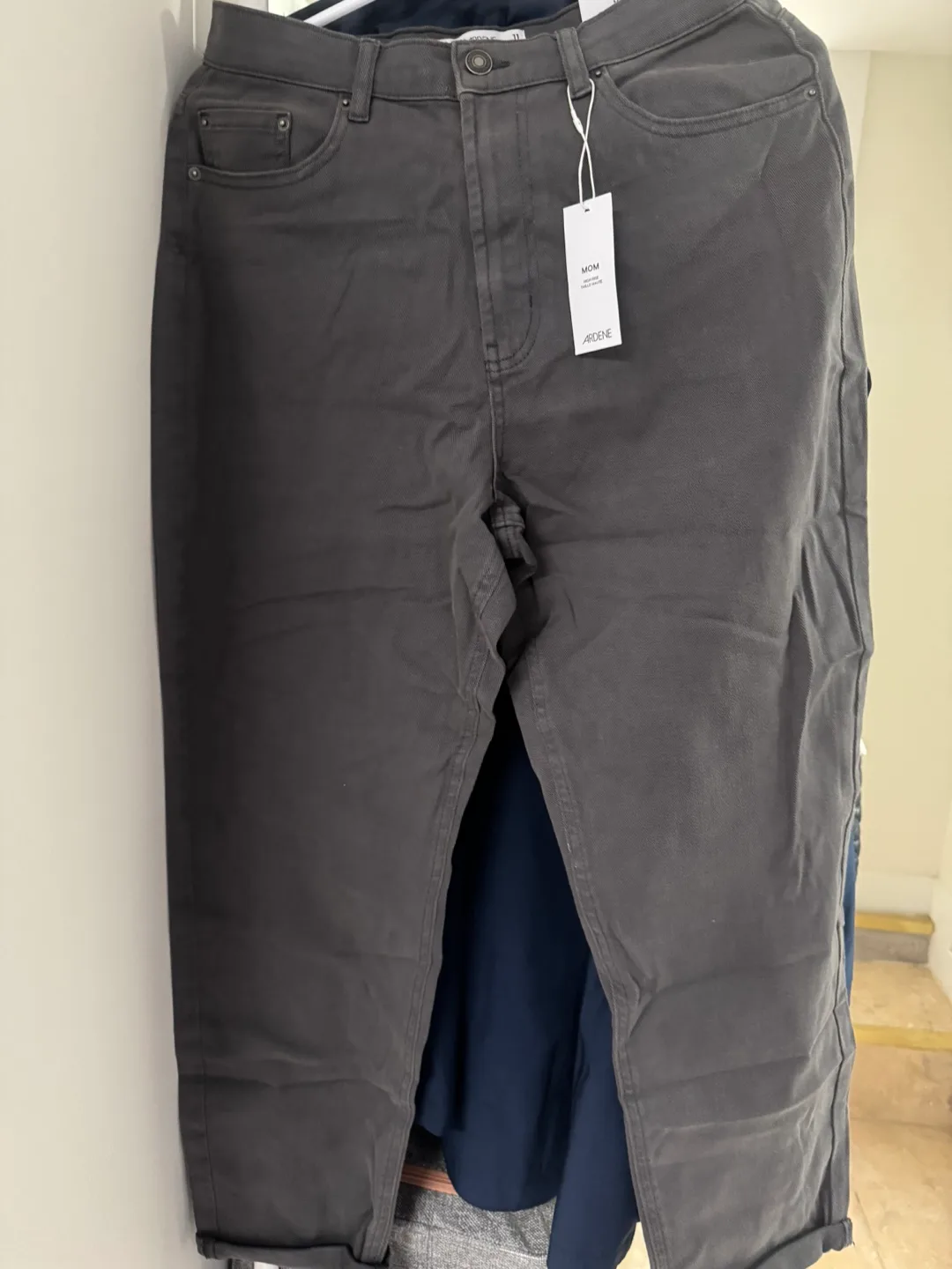 ARDENE Mom Jeans - Size 11 - Dark Grey thumbnail