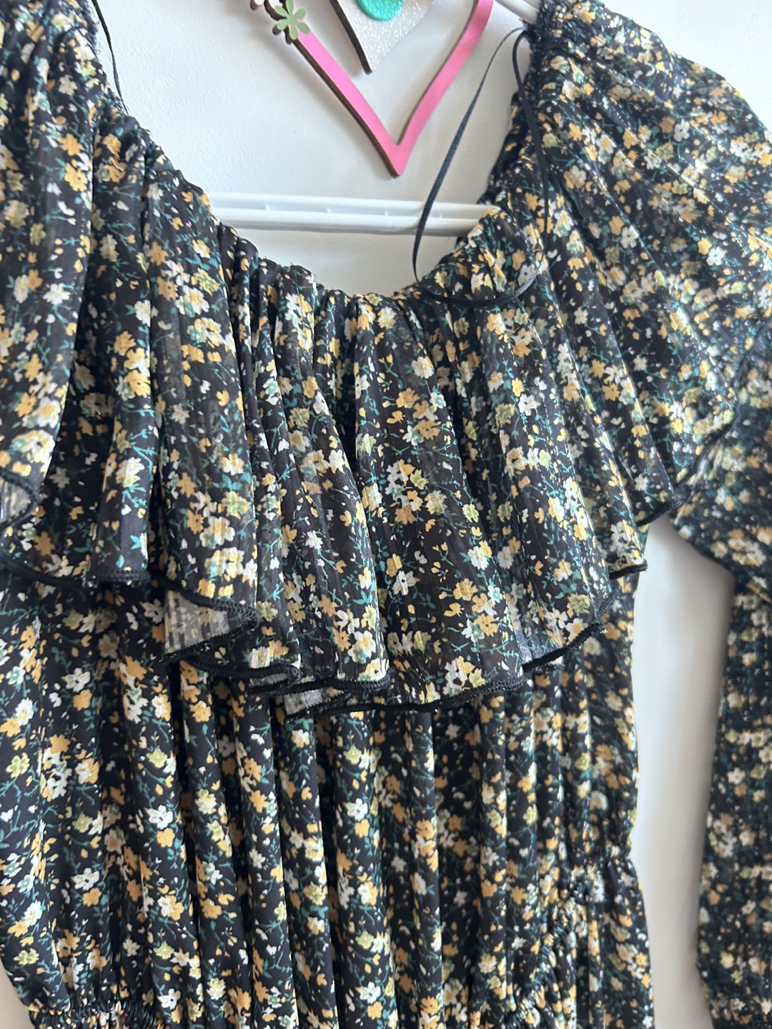 OYSHO Floral Maxi Dress - Size S