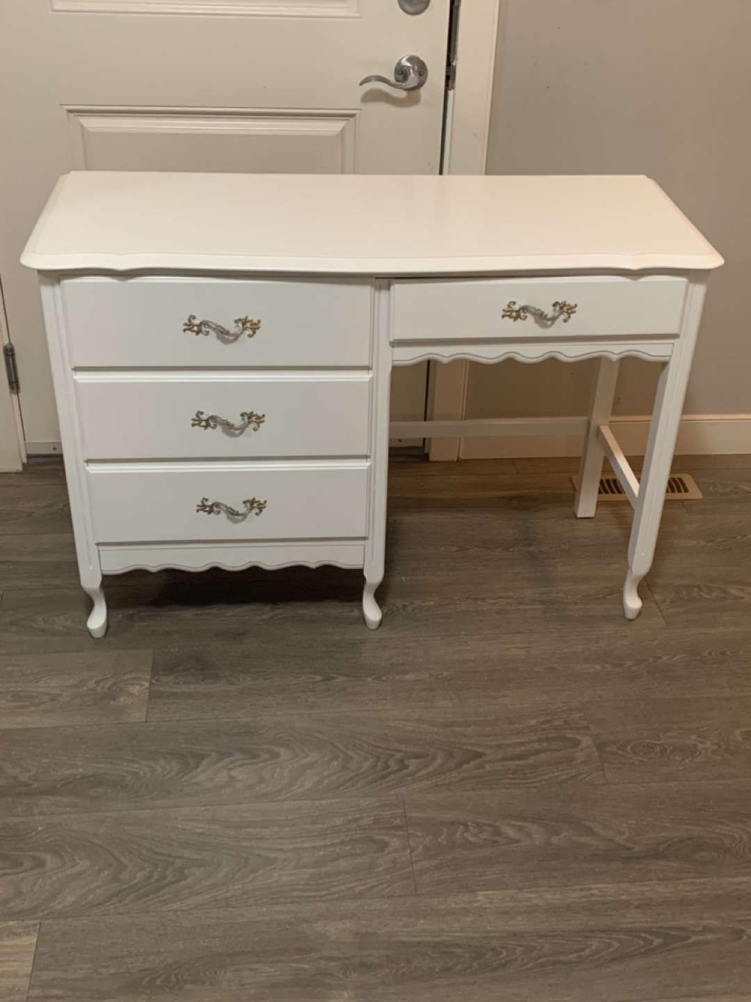 White Vanity Desk Set with Chair - photo 5
