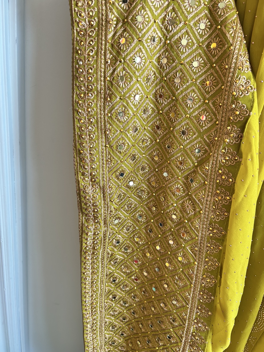 Brand new Mustard Yellow Embroidered Anarkali Suit - photo 5