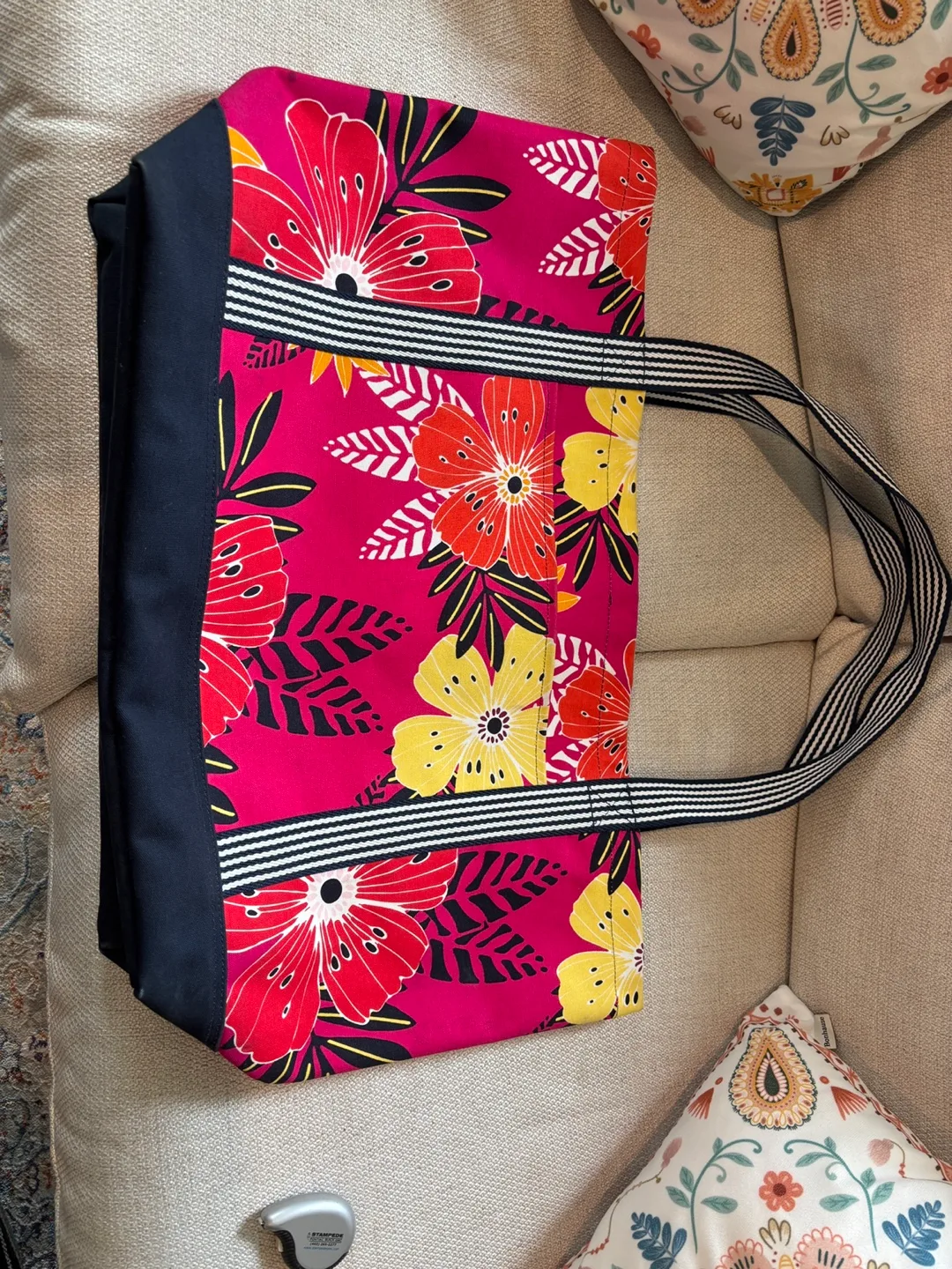 Thirty-One Large Floral Tote Bag thumbnail