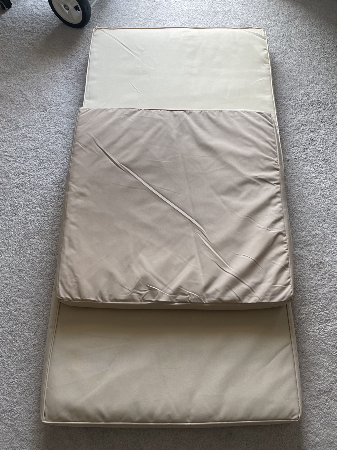 Three Beige Cushions
