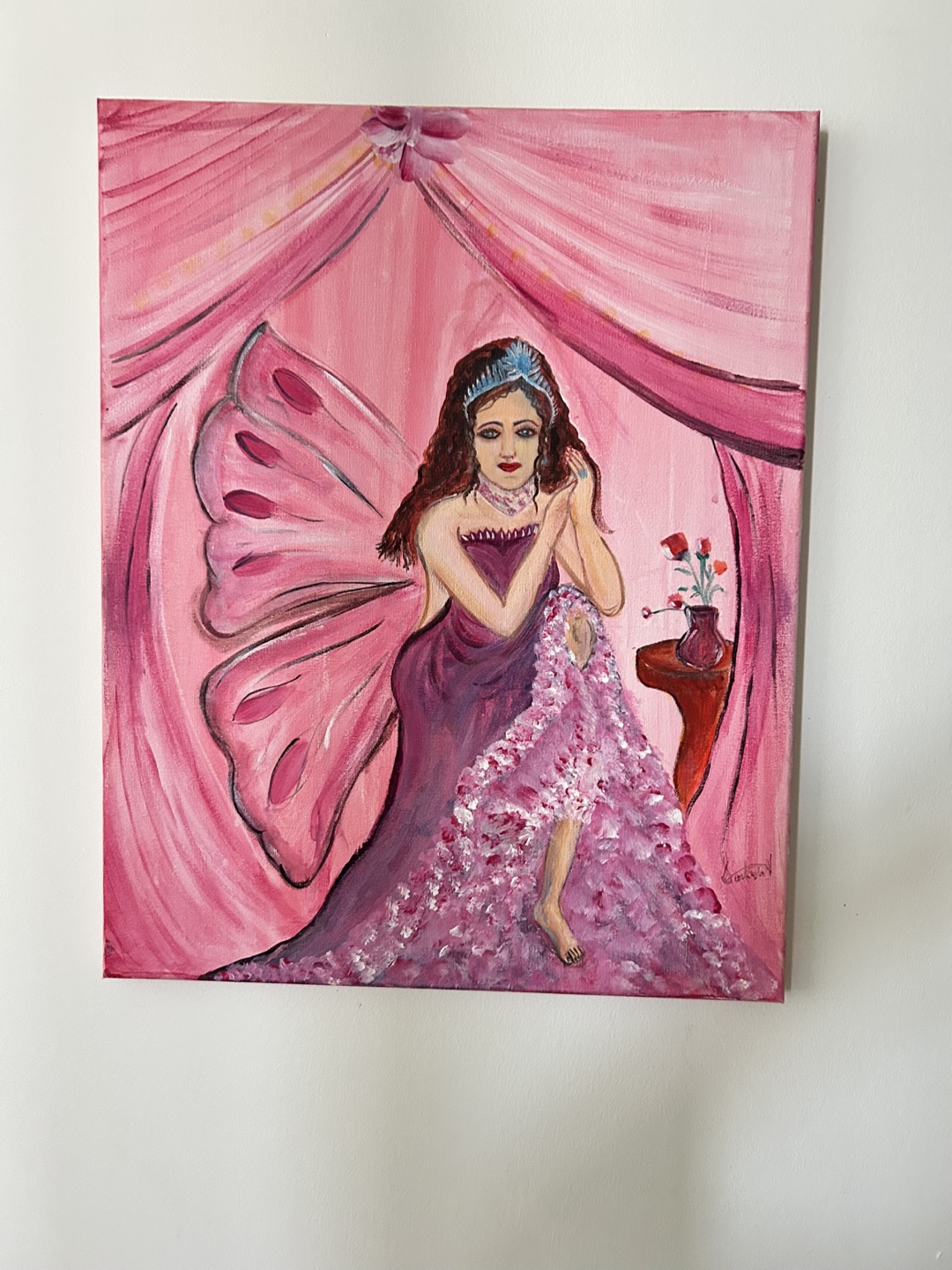 Original Fairy Painting on Canvas