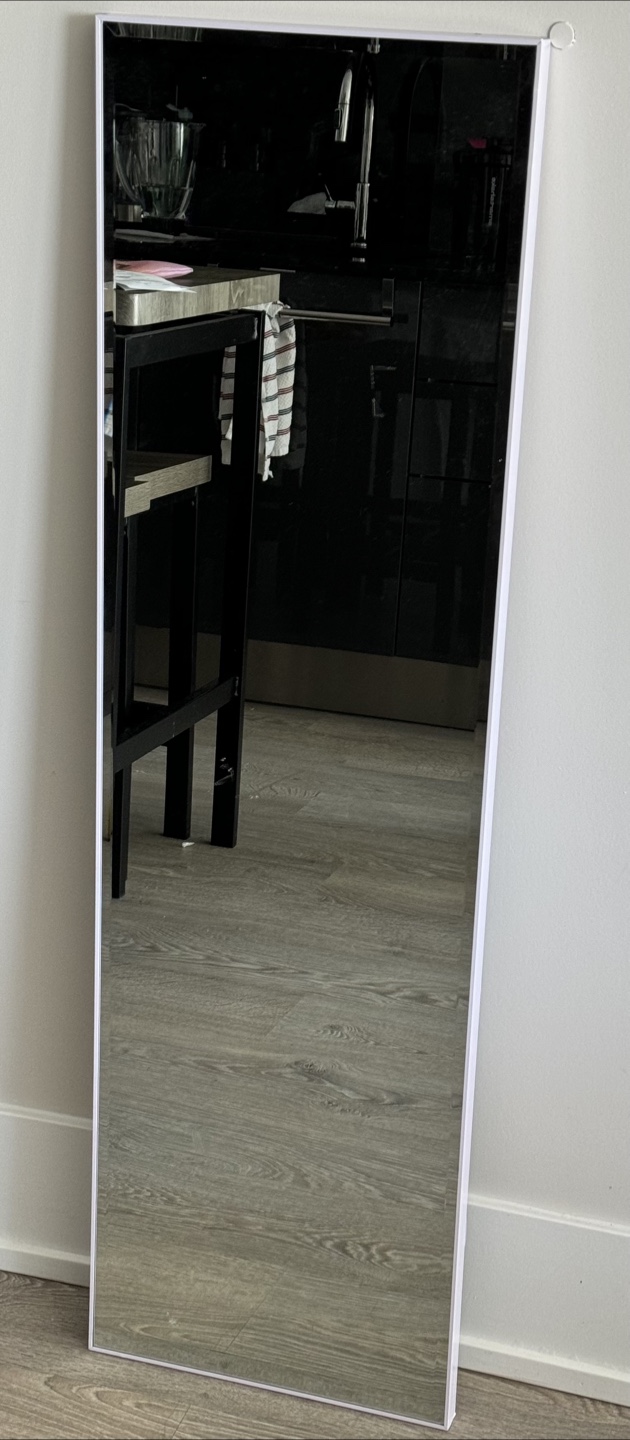 Full Length Wall Mirror - 14x48” - Sleek & Modern Frame