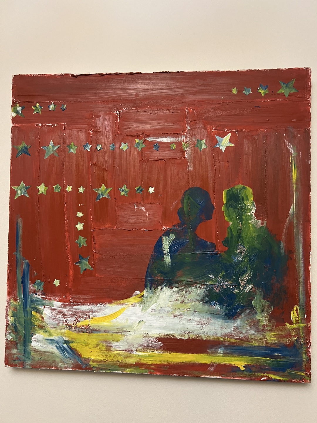 Abstract Painting - Two Figures