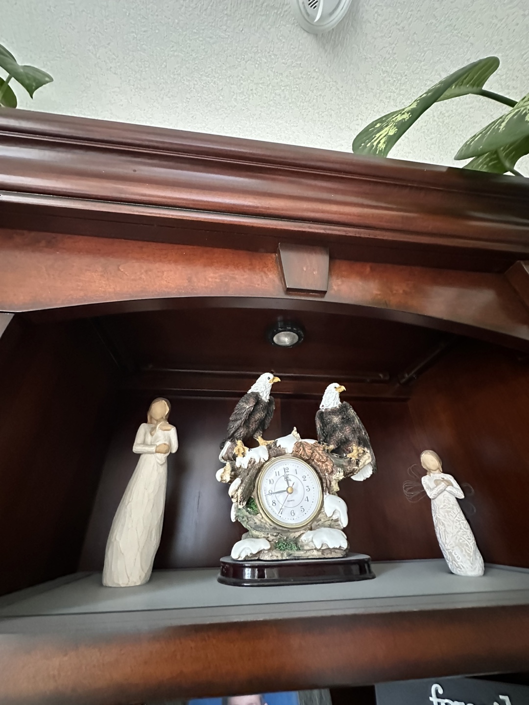 Dark Wood Bookcase with Hutch - photo 3