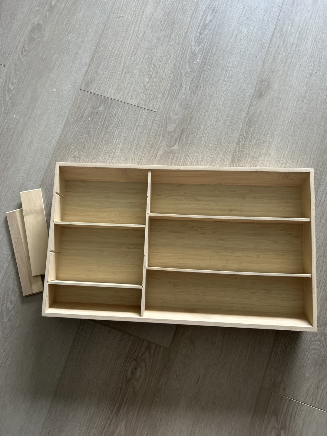 Bamboo Drawer Organizer brand new no box - photo 2