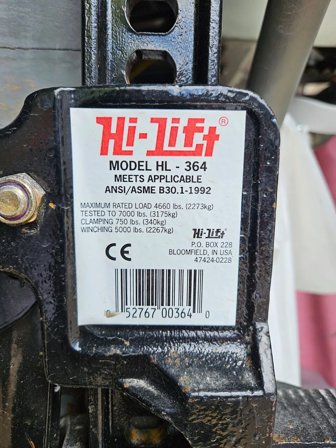 Hi-Lift Jack HL-364 - Heavy Duty Farm Jack image indicator(2)