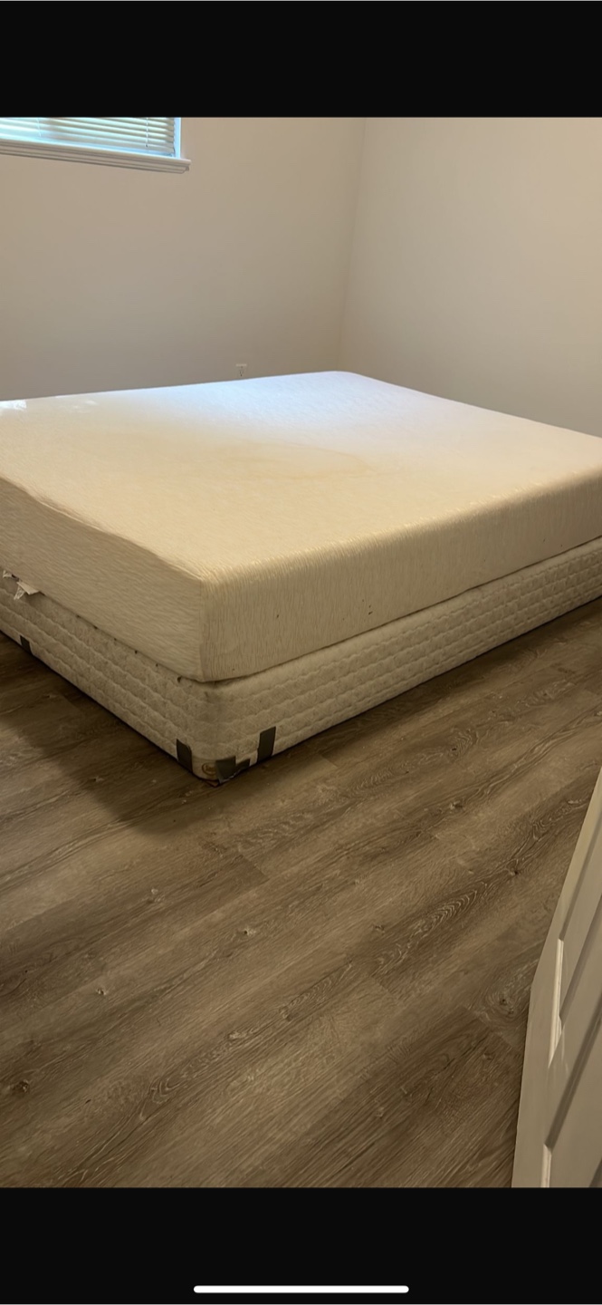 Queen Size Bed Frame with Headboard and Mattress