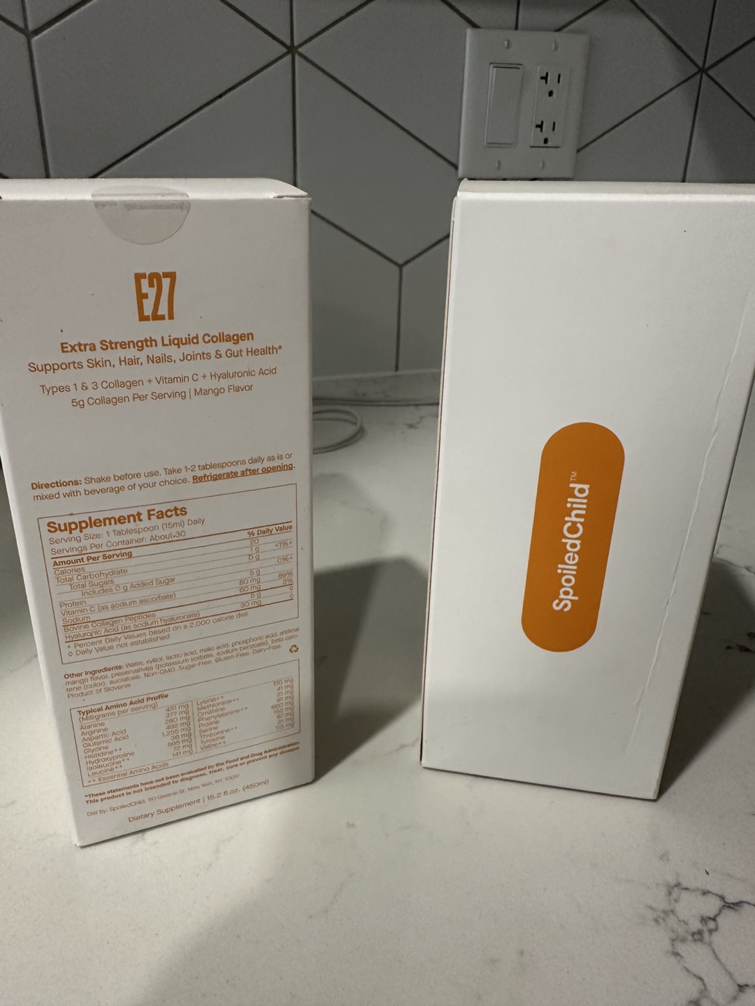 2 x E27 Extra Strength Liquid Collagen - Mango Flavour - photo 2