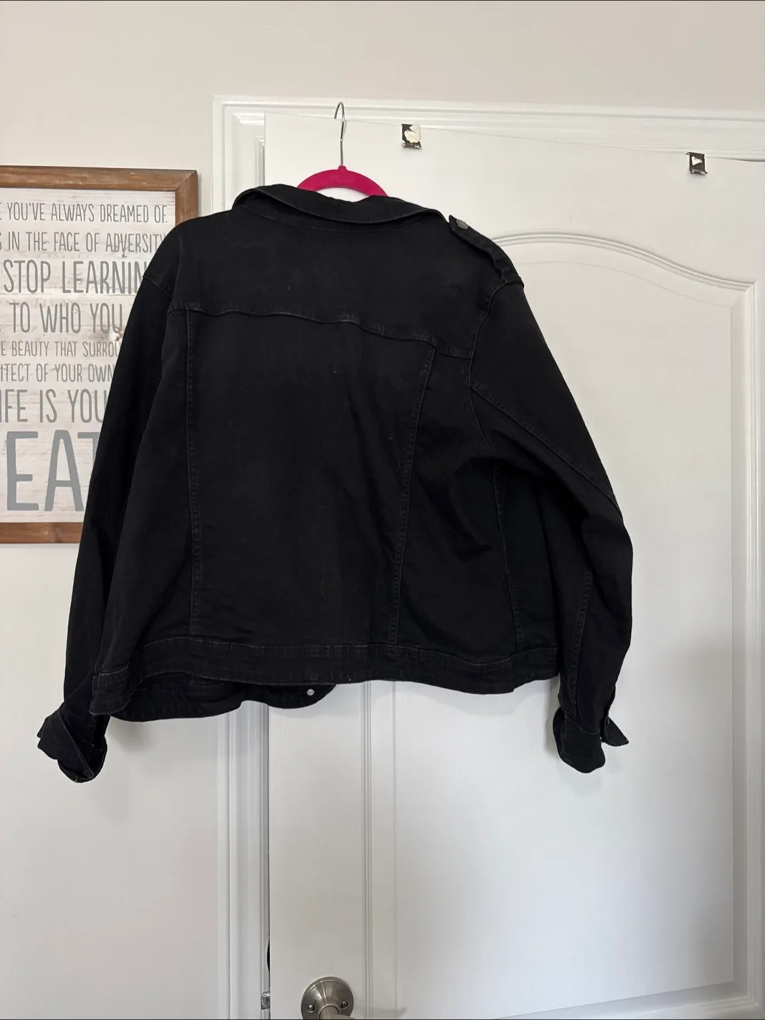 Joe Fresh+ Black Denim Jacket - Size 1X image indicator(2)